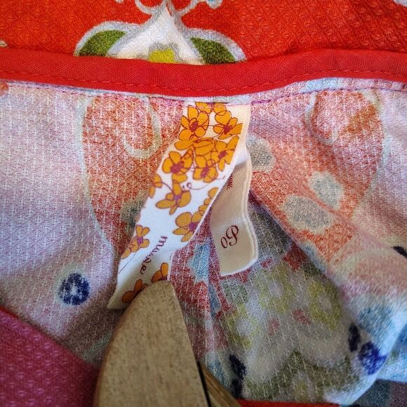 ANTHROPOLOGIE Maeve Orava Pink Purple Paisley Shift Dress Mod Retro Colorful 0P - Picture 6 of 9